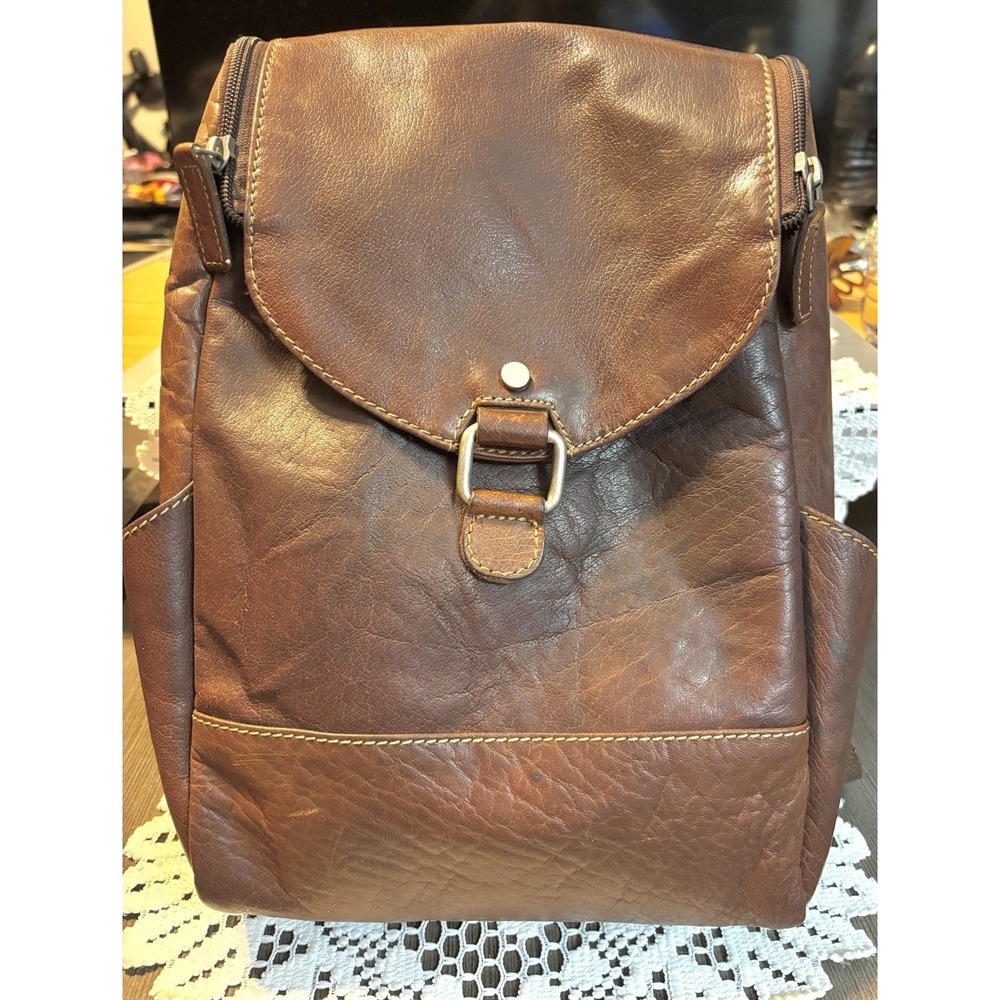 Jack Georges Limited Edition Voyager‎ Convertible Crossbody Backpack  Leather